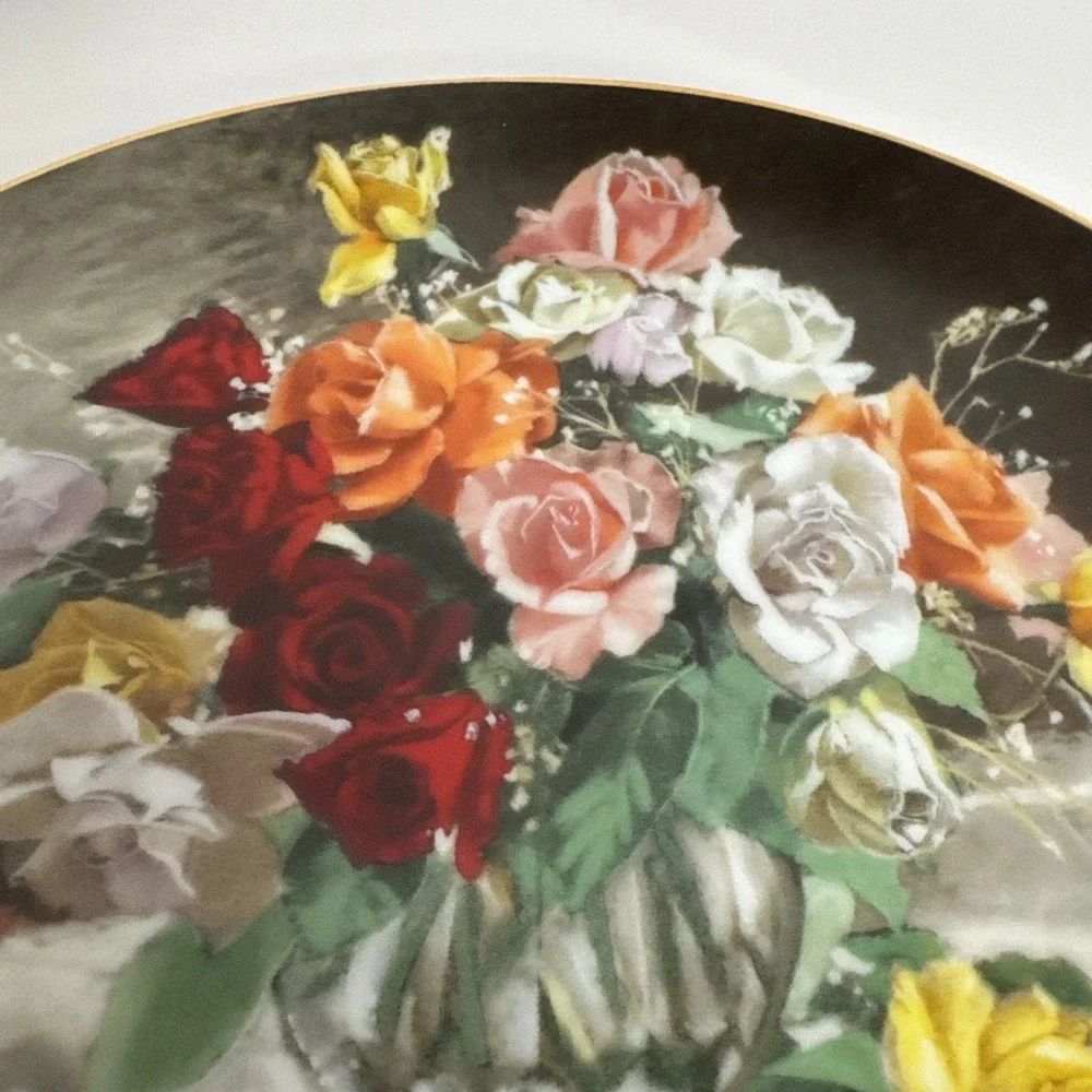 Roses‎ - W. L. George Limited Edition Collector Plate ~